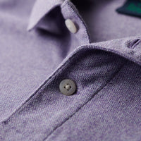 Classic Pique Polo Shirt - Iris Purple Marl