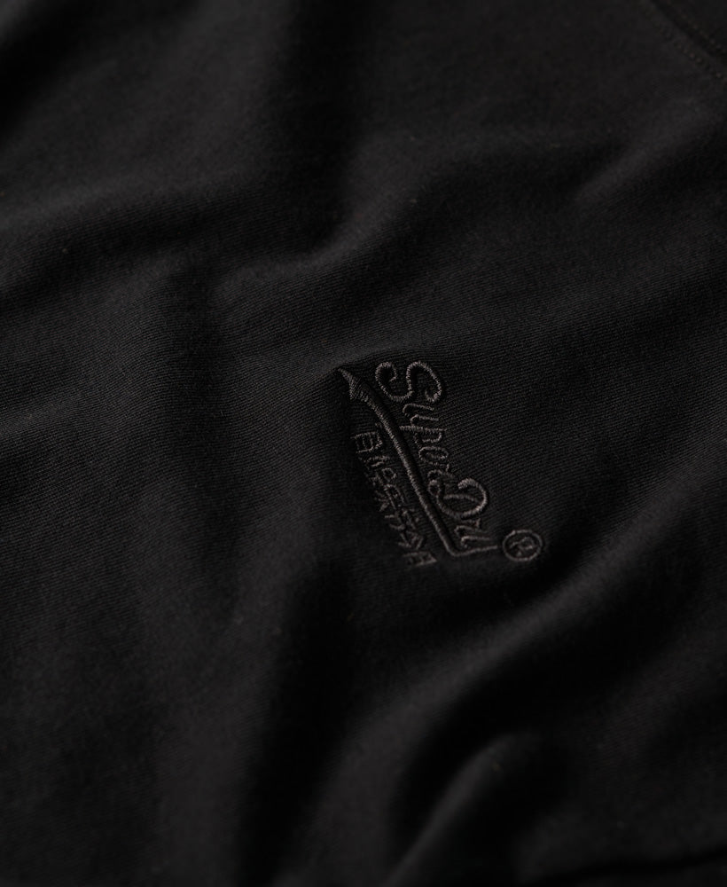 Organic Cotton Essential Logo T-Shirt - Black