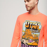 Neon Travel Loose Sweatshirt - Sunblast Orange