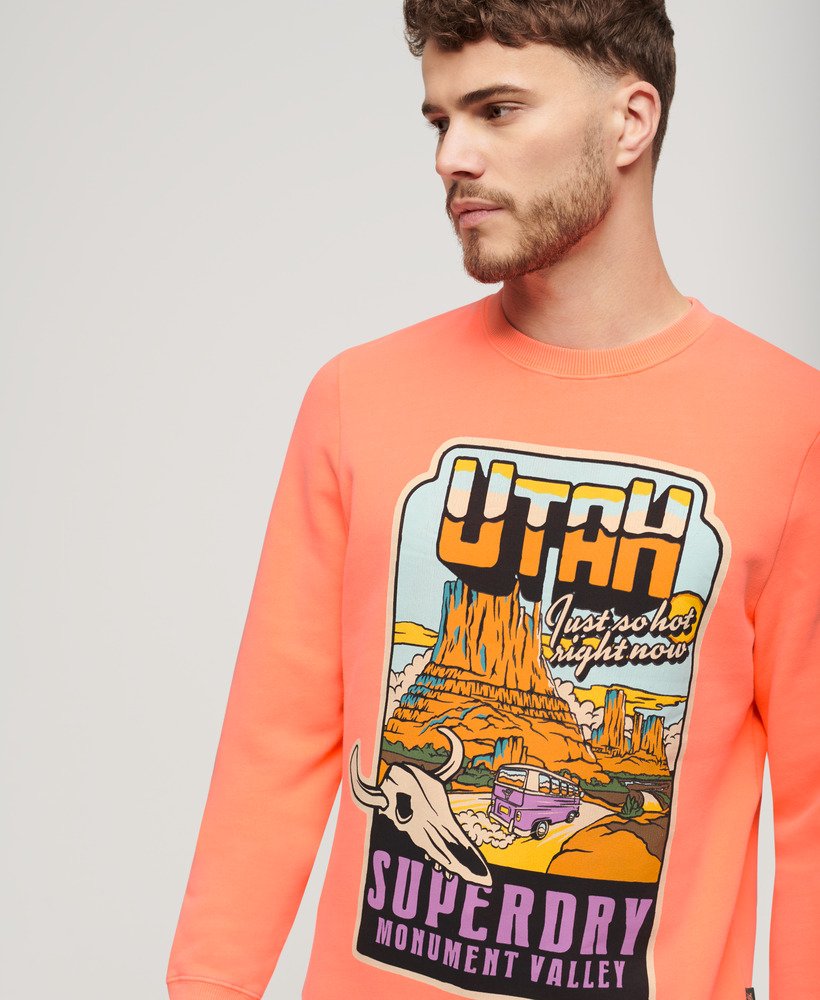 Neon Travel Loose Sweatshirt - Sunblast Orange