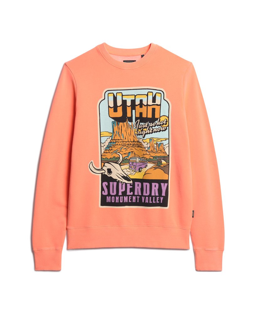 Neon Travel Loose Sweatshirt - Sunblast Orange