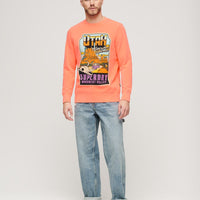 Neon Travel Loose Sweatshirt - Sunblast Orange