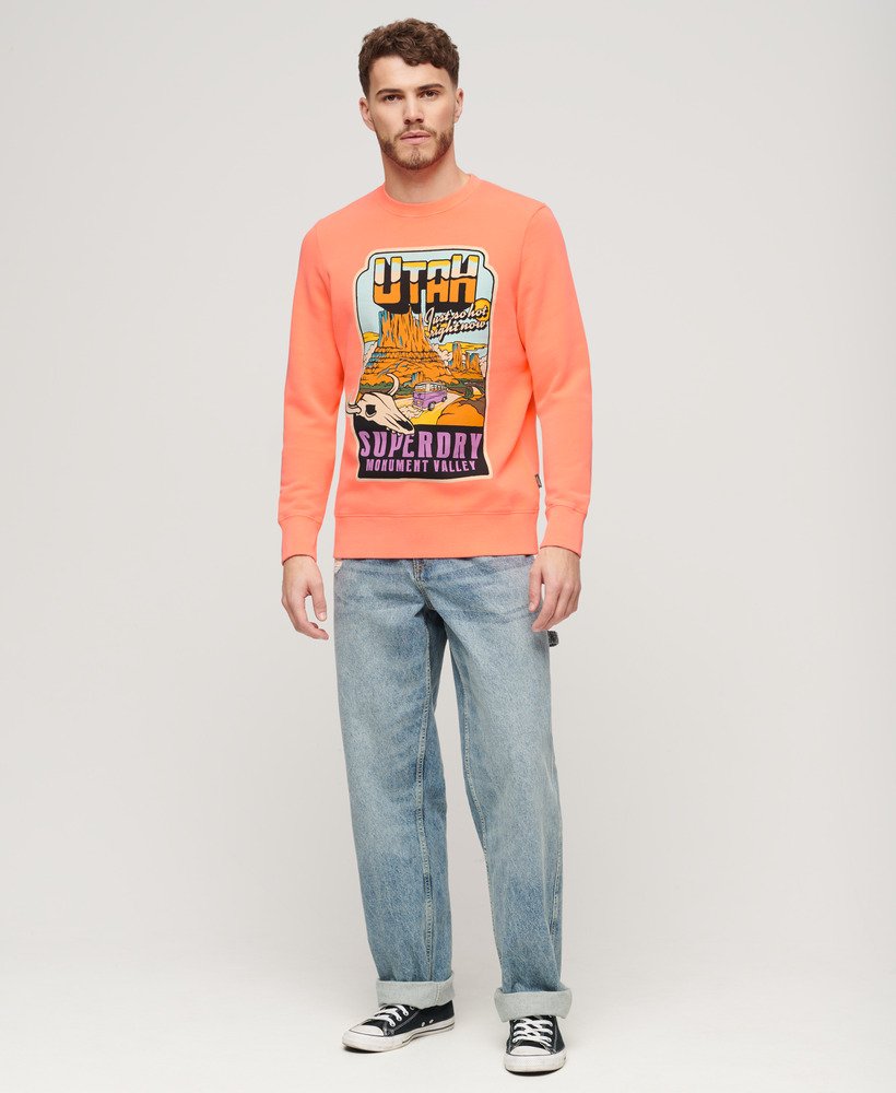 Neon Travel Loose Sweatshirt - Sunblast Orange