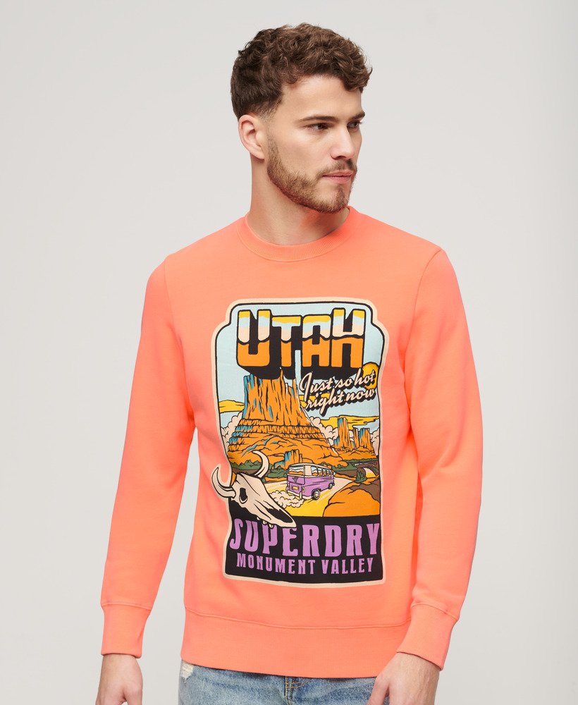 Neon Travel Loose Sweatshirt - Sunblast Orange