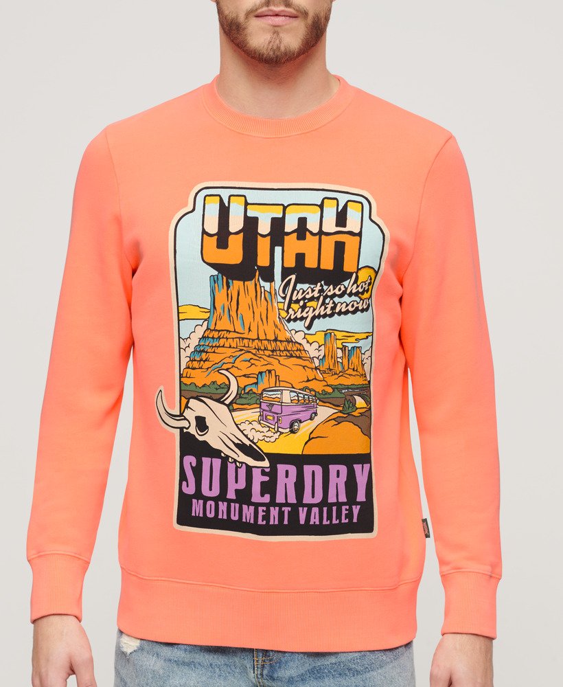 Neon Travel Loose Sweatshirt - Sunblast Orange