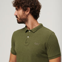 Classic Pique Polo Shirt - Thrift Olive Marl