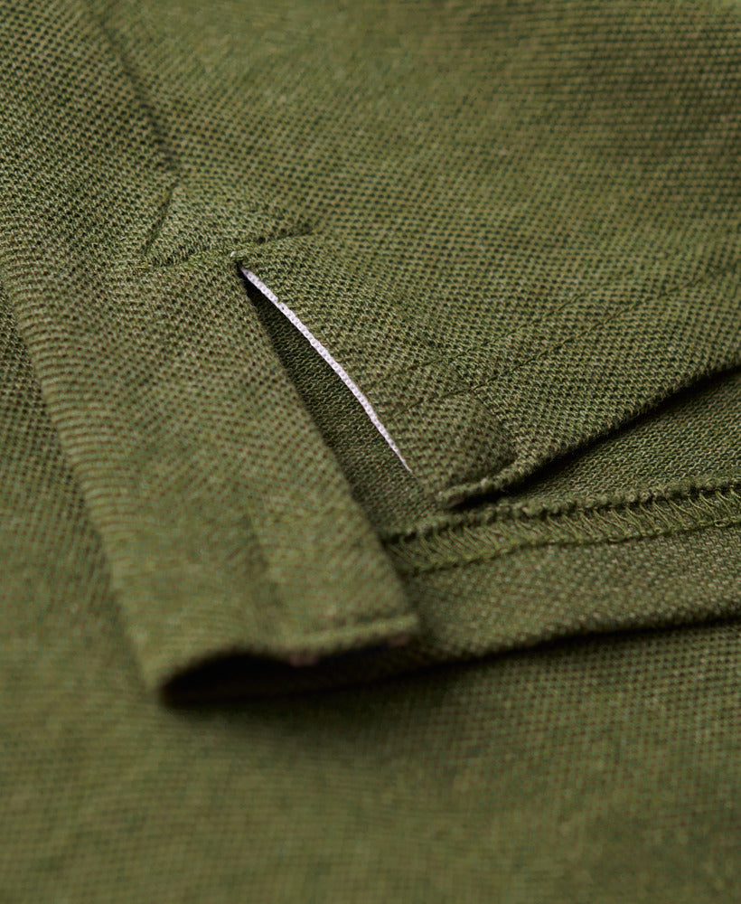 Classic Pique Polo Shirt - Thrift Olive Marl