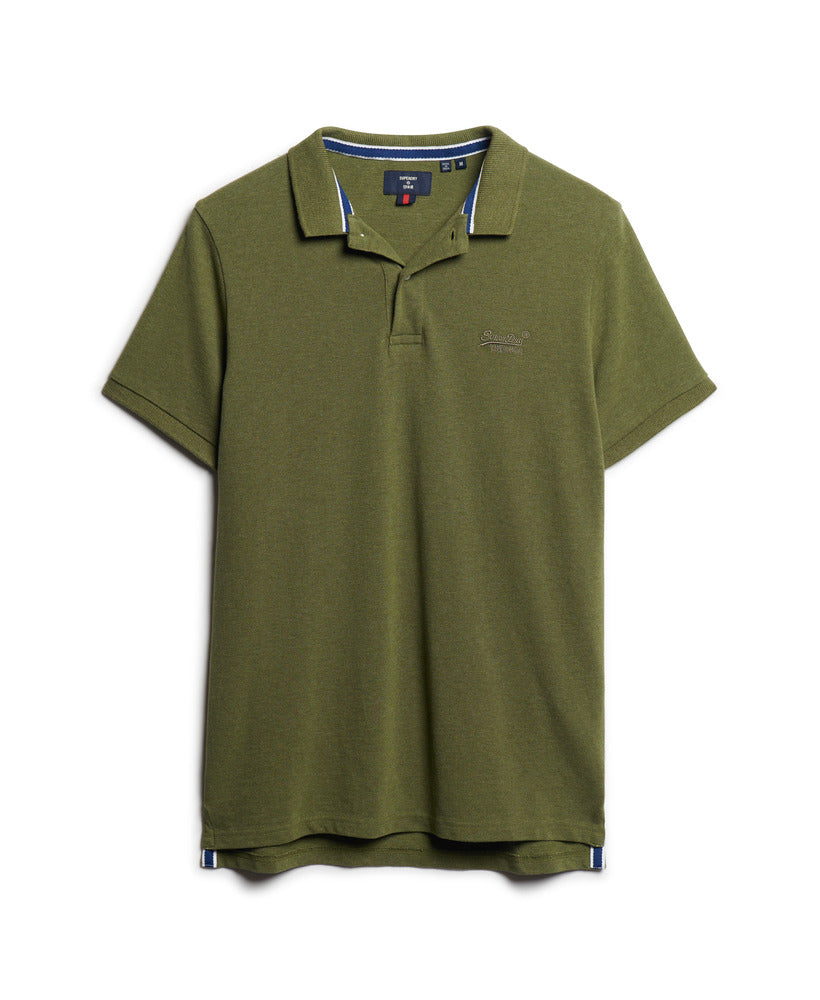 Classic Pique Polo Shirt - Thrift Olive Marl