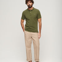 Classic Pique Polo Shirt - Thrift Olive Marl