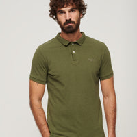 Classic Pique Polo Shirt - Thrift Olive Marl