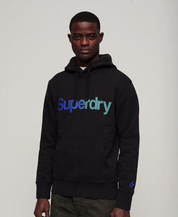 Core Logo Loose Hoodie - Black