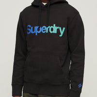 Core Logo Loose Hoodie - Black