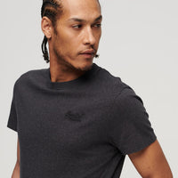 Organic Cotton Essential Logo T-Shirt - Raven Black Marl