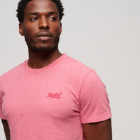 Organic Cotton Essential Logo T-Shirt - Punch Pink Marl