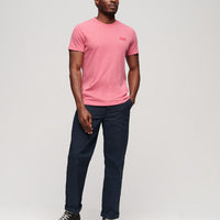 Organic Cotton Essential Logo T-Shirt - Punch Pink Marl