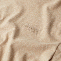 Organic Cotton Essential Logo T-Shirt - Tan Brown Fleck Marl
