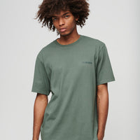 Overdyed Logo Loose T-Shirt - Balsam Green