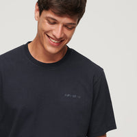 Overdyed Logo Loose T-Shirt - Eclipse Navy