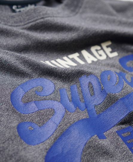Classic Vintage Logo Heritage T-Shirt - Midnight Blue Grit