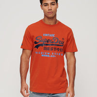 Classic Vintage Logo Heritage T-Shirt - Denim Co Rust Orange