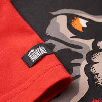 Tattoo Script Front Print T-Shirt - Red