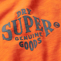 Workwear Scripted Graphic T-Shirt - Denim Co Rust Orange Slub