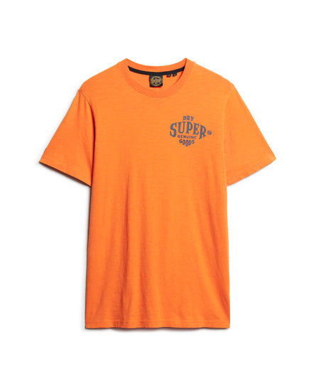 Workwear Scripted Graphic T-Shirt - Denim Co Rust Orange Slub