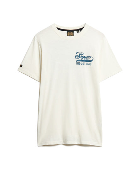 Workwear Scripted Graphic T-Shirt - New Chalk White Slub