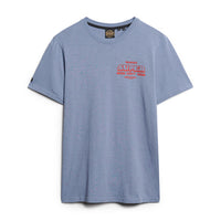 Workwear Scripted Graphic T-Shirt - Tidal Blue Slub