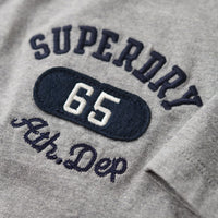 Embroidered Superstate Athletic Logo T-Shirt - Grey Marl