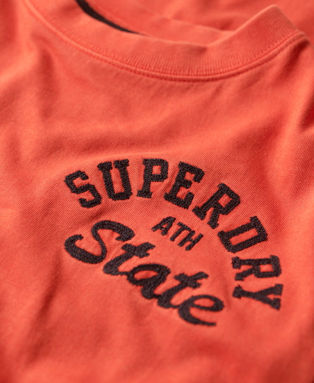 Embroidered Superstate Athletic Logo T-Shirt - Americana Red
