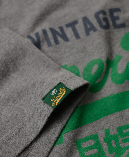 Vintage Logo Premium Goods T Shirt - Mid Grey Marl