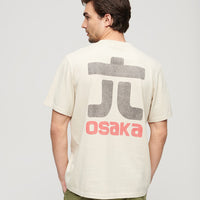 Osaka Graphic Loose T-Shirt - Pelican Beige