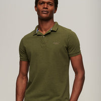 Classic Pique Polo Shirt - Thrift Olive Marl