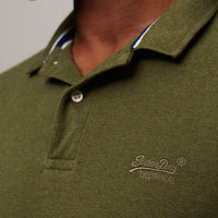Classic Pique Polo Shirt - Thrift Olive Marl
