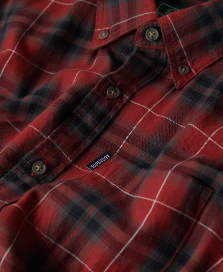 Organic Cotton Vintage Check Shirt - Hoxton Check Red
