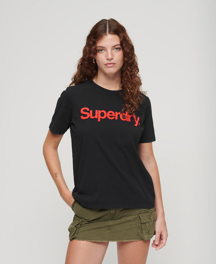 Core Neon Logo T-Shirt - Black