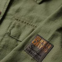 Embellished Military Overshirt - Drab Olive Green