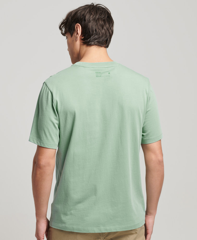 Organic Cotton Stacked Logo T-Shirt - Green