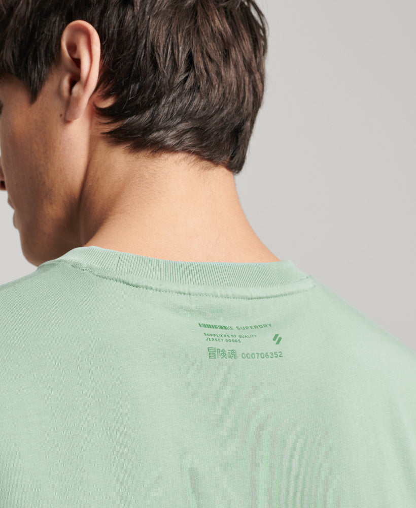 Organic Cotton Stacked Logo T-Shirt - Green