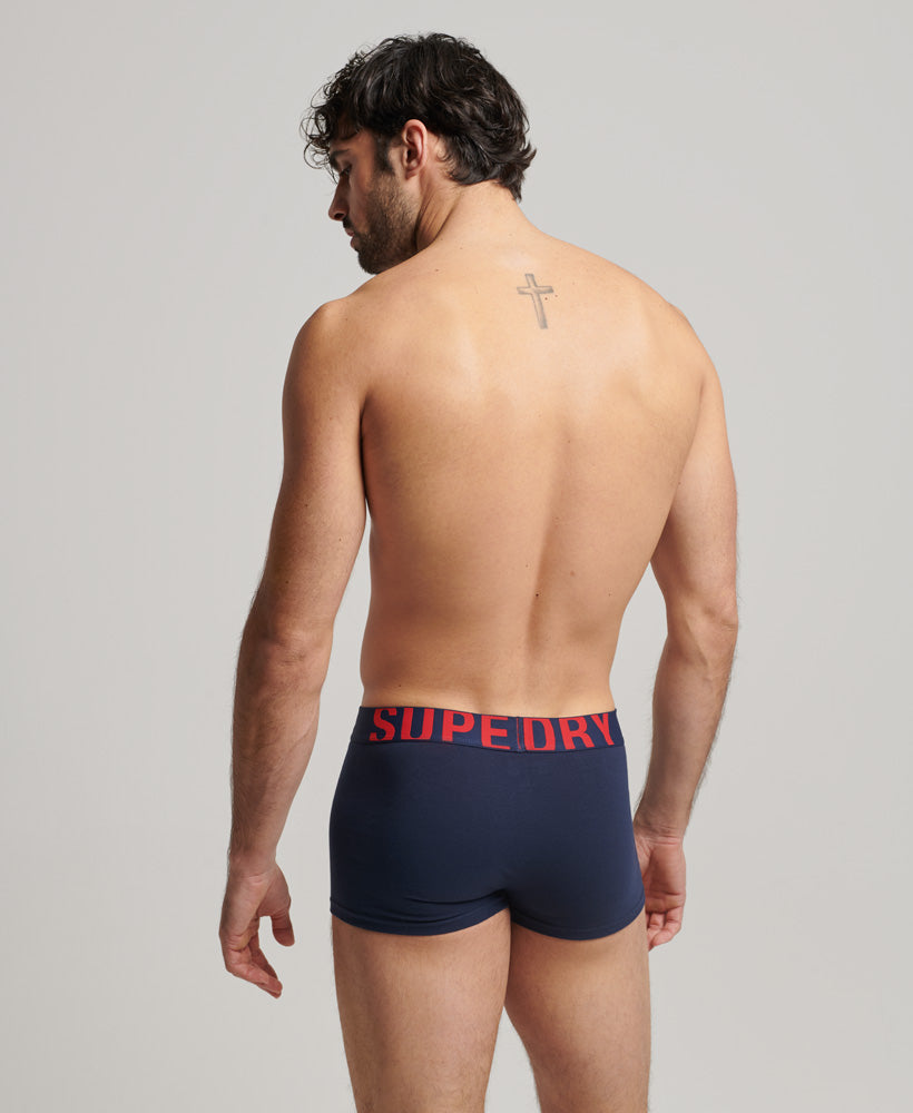 Organic Cotton Trunk Logo Double Pack - Navy