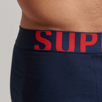 Organic Cotton Trunk Logo Double Pack - Navy