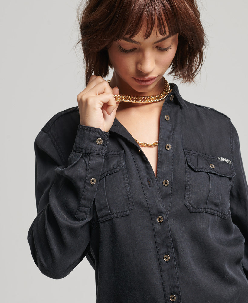 Military Shirt - Bison Black