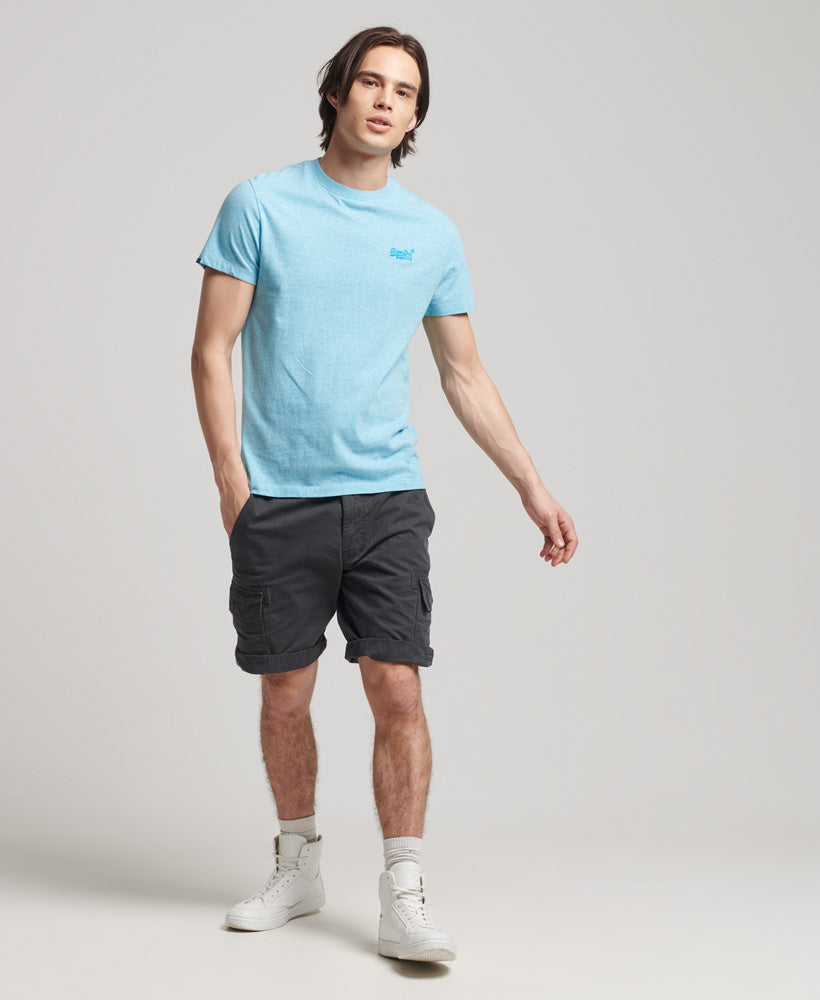 Vintage Logo Emb Tee - Turquoise Sea Grit - Superdry Malaysia