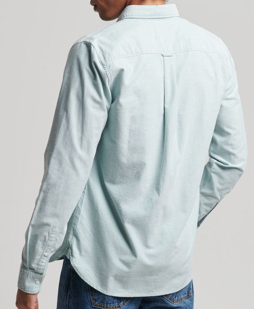 Organic Cotton Vintage Oxford Shirt - Sage