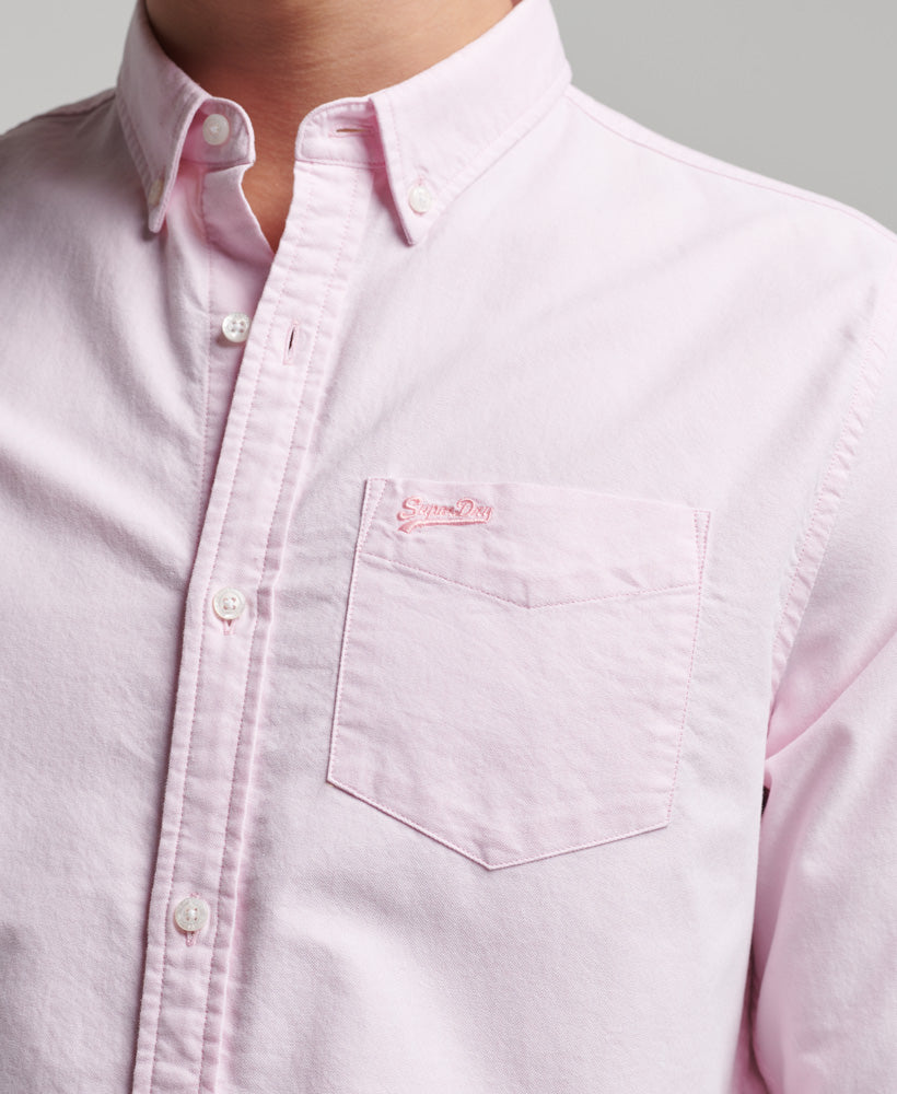 Organic Cotton Vintage Oxford Shirt - City Pink
