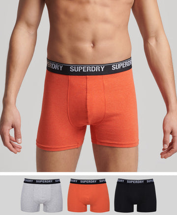 Organic Cotton Boxer Triple Pack - Superdry Malaysia