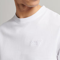 Organic Cotton Vintage Logo Embroidered T-Shirt - Optic/Optic
