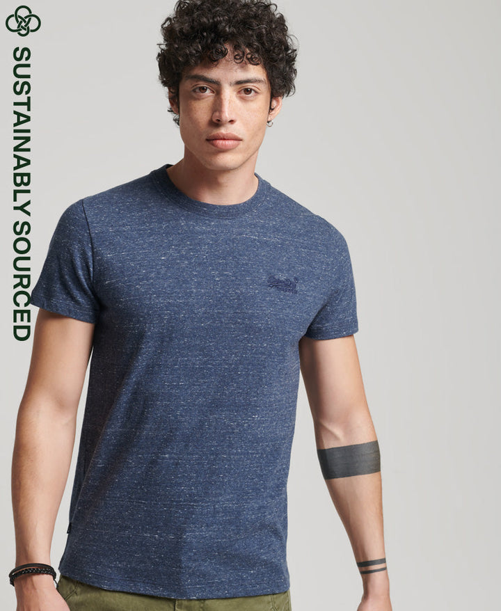 Men's Organic Cotton Vintage Logo Embroidered T-Shirt - Buck Green Marl –  Superdry Malaysia