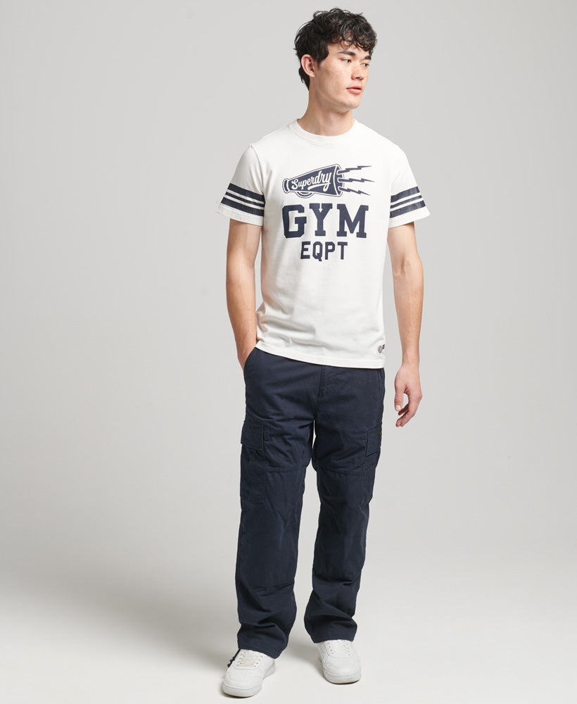 Athletic College Graphic T Shirt - Off White